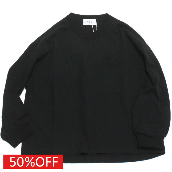【子供服 フォブ FOV アウトレット　OUTLET セール】  セール 【50%OFF】  PLAIN L/S Tシャツ ブラック(BK)