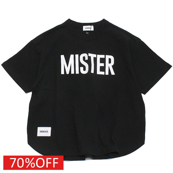 【子供服 ジュニア 親子 GENERATOR ジェネレーター アウトレット セール】  セール 【70%OFF】  MISTER Tシャツ【LIMITED EDITION】  ブラック(BK)