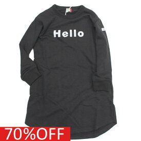 【子供服 フォブ FOV キッズ】 セール 【70%OFF】 あす楽 Hello ワンピース チャコールグレー(CG)