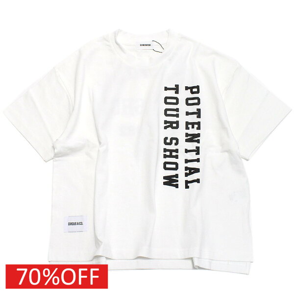 【CIRCUS＆CO/サーカスアンドコー/子供服】  セール 【70%OFF】  TOUR　SHOW Tシャツ【GENERATOR”×“CIRCUS＆CO. LIMITED EDITION】 ホワイト(WH)