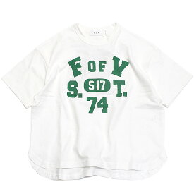 【子供服 フォブ FOV キッズ】 あす楽 FOFV 6分袖Tシャツ ホワイト(WH)