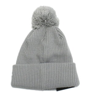 yj[G@LbY/NEW ERA KIDS/Xqz POM PON KNIT RIB CAP CgO[