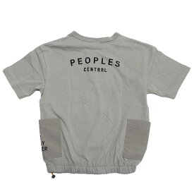 【SECONDセカンド/子供服/アウトドア/カジュアル/キッズ/ジュニア】 あす楽 PEOPLESサイドポケットTEE グレー(GY)