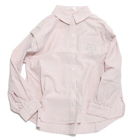 【アルジー/ALGY/JS/ガールズ/ジュニア/女の子】 あす楽 UVカット袖取外しシャツ ピンク(PK)