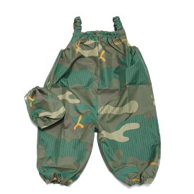 【サンキューニプリュスエム 392plusm 子供服】 あす楽 子供 ベビー プレイウエア camouflage ジャンプスーツ (お砂場着/グリーン) グリーン