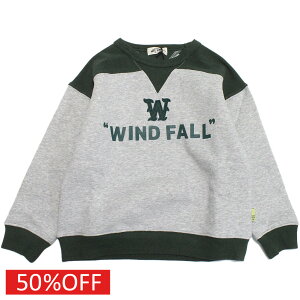 【子供服/makeyourday/メイクユアデイ】 セール 【50%OFF】 ロゴ裏起毛トレーナー グレー(GY)