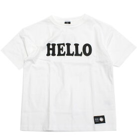 【ZERO standard/子供服/ゼロスタンダード】 あす楽 HELLO Tシャツ ブラック(BK)