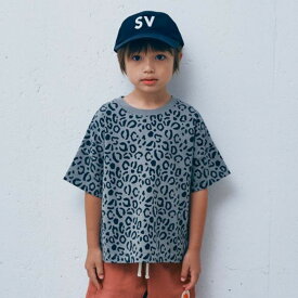 【セスタヴォカーレ/子供服/6゜vocaLe/子ども服/セスタボカーレ/】 レオパードTシャツ【2-3月入荷予定】 グレーベージュ