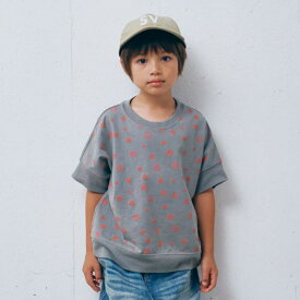 【セスタヴォカーレ/子供服/6゜vocaLe/子ども服/セスタボカーレ/】 スタンパートTシャツ【2-3月入荷予定】 グレーベージュ