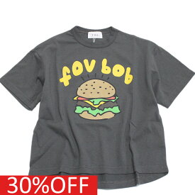 【子供服 フォブ FOV キッズ】 セール 【30%OFF】 あす楽 【FOVBOB】Burger Tシャツ チャコールグレー(CG)
