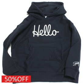 【スムージー SMOOTHY 子供服 ジュニア キッズ】 セール 【50%OFF】 HELLOWパーカー ネイビー