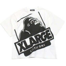 【キッズ エクストララージ XLARGE KIDS 子供服 エックスラージ】 あす楽 ビッグOGゴリラ半袖Tシャツ シロ(01)