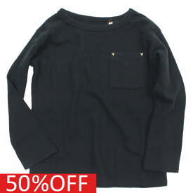 【オーシャンアンドグラウンド/子供服/ベビー/キッズ/ジュニア/ocean&amp;ground】 セール 【50%OFF】 あす楽 ポケットTシャツ ブラック(BK)