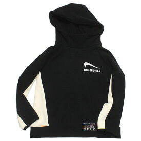 【オフィシャルチーム 子供服 OFFICIAL TEAM】 裏毛シャギースイッチングパーカー ブラック