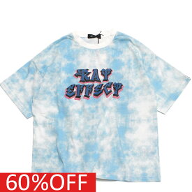 【RAT EFFECT ラットエフェクト ジュニア 子供服】 セール 【50%OFF】 あす楽 RATタイダイBIG TEE ブルー