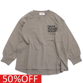 【子供服 ジュニア 親子 GENERATOR ジェネレーター】 セール 【30%OFF】 あす楽 GNTR L/S Tシャツ アッシュグレー(AG)