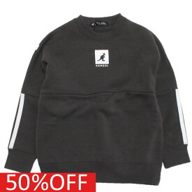 【RAT EFFECT ラットエフェクト ジュニア 子供服】 セール 【50%OFF】 あす楽 【KANGOL×RAT EFFECT】バックプリントトレーナー チャコール