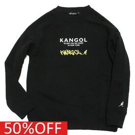 【RAT EFFECT ラットエフェクト ジュニア 子供服】 セール 【50%OFF】 あす楽 【KANGOL×RAT EFFECT】バックフォトプリントトレーナー ブラック