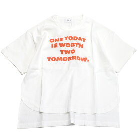 【子供服 フォブ FOV キッズ】 あす楽 ONE TODAY Tシャツ ホワイト