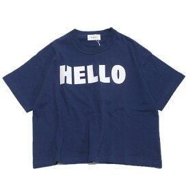 【子供服 フォブ FOV キッズ】 あす楽 HELLO Tシャツ ブルー(BL)