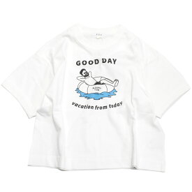 【子供服 フォブ FOV キッズ】 あす楽 GOODDAY リンガーTシャツ ホワイト(WH)