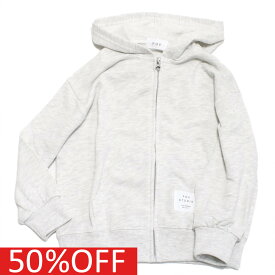 【子供服 フォブ FOV キッズ】 セール 【50%OFF】 あす楽 ジップアップパーカー トップグレー(TG)