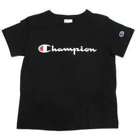 【チャンピオン/キッズ/Champion/子供服】 あす楽 LOGO SHORT SLEEVE Tシャツ ブラック(90)