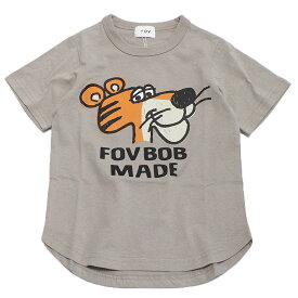 【子供服 フォブ FOV キッズ】 あす楽 【FOVBOB】 TORA ラウンドTシャツ グレージュ(GU)