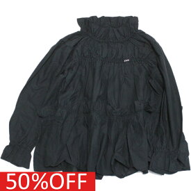 【子供服 親子 レディース FITH フィス FITH社】 セール 【50%OFF】 あす楽 コードットオーガニックスコードローン ギャザー L/S プルオーバー 2BK黒