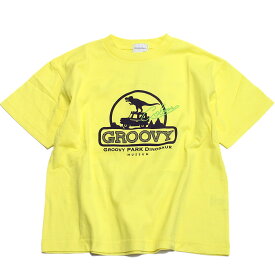 【グルーヴィーカラーズ groovy colors ジュニア 子供服】 あす楽 テンジク DINOSAUR TEE 10Y黄