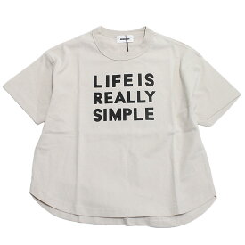 【子供服 ジュニア 親子 GENERATOR ジェネレーター】 あす楽 LIFE IS SIMPLE Tシャツ サンド(SD)