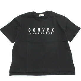 【子供服 ジュニア 親子 GENERATOR ジェネレーター】 あす楽 CONVEX×GN ビッグTシャツ ブラック(BK)