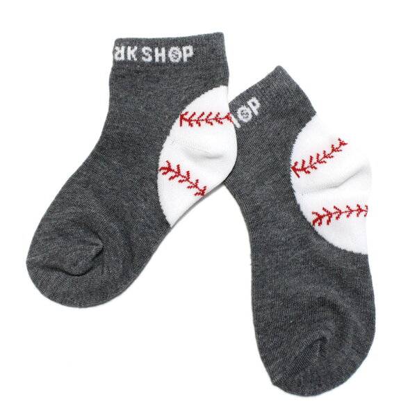 【キッズ THE PARK SHOP 子供服 ザ・パークショップ こども服 ジュニア】  ANKLE BALL ソックス グレー