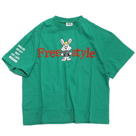 【ビーニュージャック BNEW JACK】 あす楽 グラフィックストリートTシャツ(5分袖) グリーン(GR)
