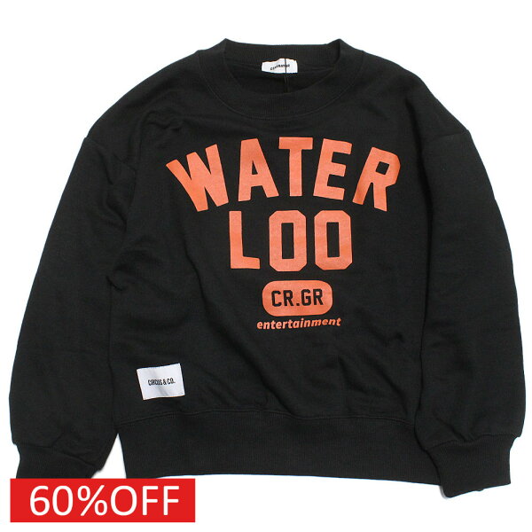 【子供服 ジュニア 親子 GENERATOR ジェネレーター アウトレット セール】  セール 【60%OFF】  CRGR WATER LOO トレーナー【LIMITED EDITION】 ブラック(BK)