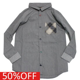 【クリフメイヤー KRIFF MAYER/KRIFFMAYER KIDS クリフメイヤーキッズ 子供服 ジュニア】 セール 【50%OFF】 あす楽 微起毛ハッピーシャツ グレー(15)