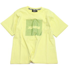 【キッズ エクストララージ XLARGE KIDS 子供服 エックスラージ】 あす楽 【接触冷感】ボックスロゴ半袖Tシャツ キイロ(30)