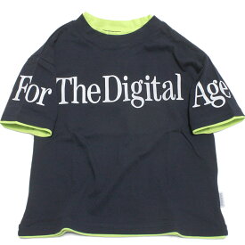 【CIRCUS&amp;CO/サーカスアンドコー/子供服】 あす楽 digral short sleeve【highking×CIRCUS＆CO. LIMITED EDITION】 ネイビー