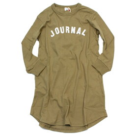 【子供服 フォブ FOV キッズ】 あす楽 JOURNAL L/S ワンピース キャメル(CA)