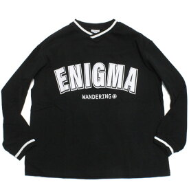 【JEANS.B/ジーンズベー/子供服】 あす楽 ENIGMAロングTシャツ ブラック(BK)