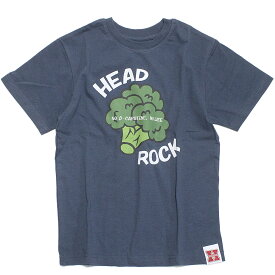 【ヘッドロック/子ども服/HEAD ROCK/子供服】 あす楽 ブロッコリー Tシャツ ネイビー(15)