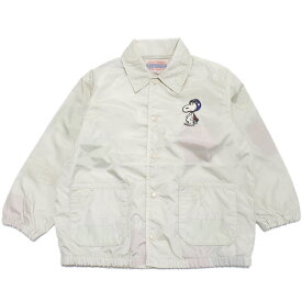 【DD×スヌーピー DENIM DUNGAREE×スヌーピーコラボ PEANUTS 子供服】 あす楽 タフタ SNOOPY コーチ JK 11OW生成