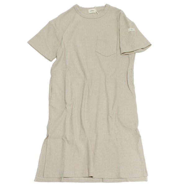 【子供服 アンディニー undeny. キッズ レディース 女の子】  リブスリットワンピース ベージュ(BE)