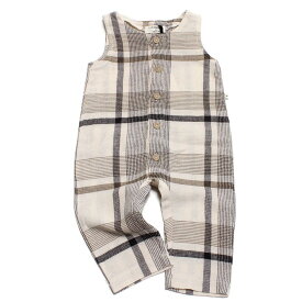 【1＋in the family ワンモアインザファミリー ベビー服】 CIRO(チェック柄サロペット) チェック(111)