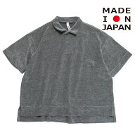 【子供服 MOUN TEN. マウンテン ジュニア MOUNTEN】 pile border ポロシャツ エクリュ×チャコール