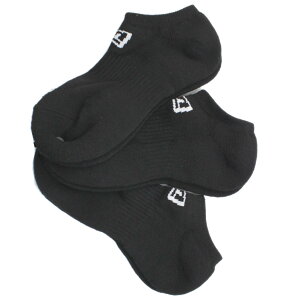 �y�j���[�G���@�L�b�Y/NEW ERA KIDS/�X�q�z 3PAIRS SHORT SOCKS(BLACK) �u���b�N