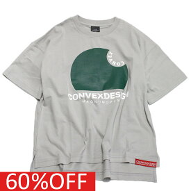 【CONVEX コンベックス 子供服 ジュニア キッズ】 セール 【50%OFF】 あす楽 サークルロゴ スリットWIDE-T グレー(11)