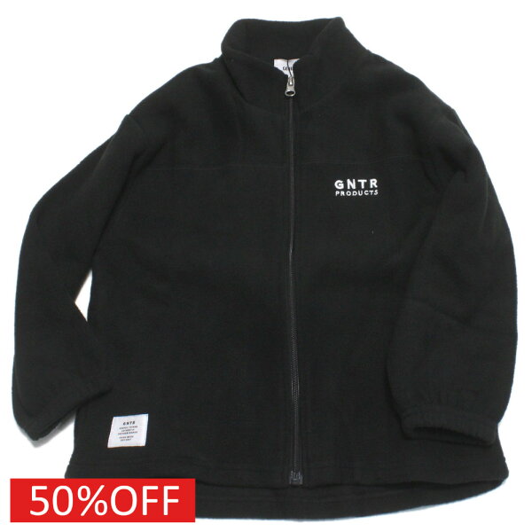 【子供服 ジュニア 親子 GENERATOR ジェネレーター アウトレット セール】  セール 【50%OFF】  フリーススタンドカラーJK ブラック(BK)