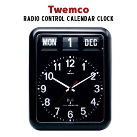 あす楽 送料無料 ディテール DETAIL トゥエンコ ラジオ コントロール カレンダー クロック Twemco Radio Control Calender Clock RC-12A 492BK (電波時計)