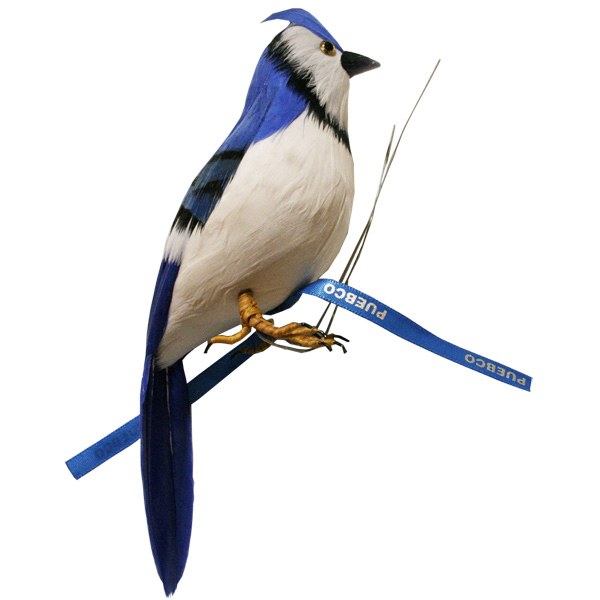 青い鳥ブルージェイのオブジェ 日本未発売 プエブコ PUEBCO ARTIFICIAL BIRDS 114071 jay青い鳥 ストアー バードオブジェBlue